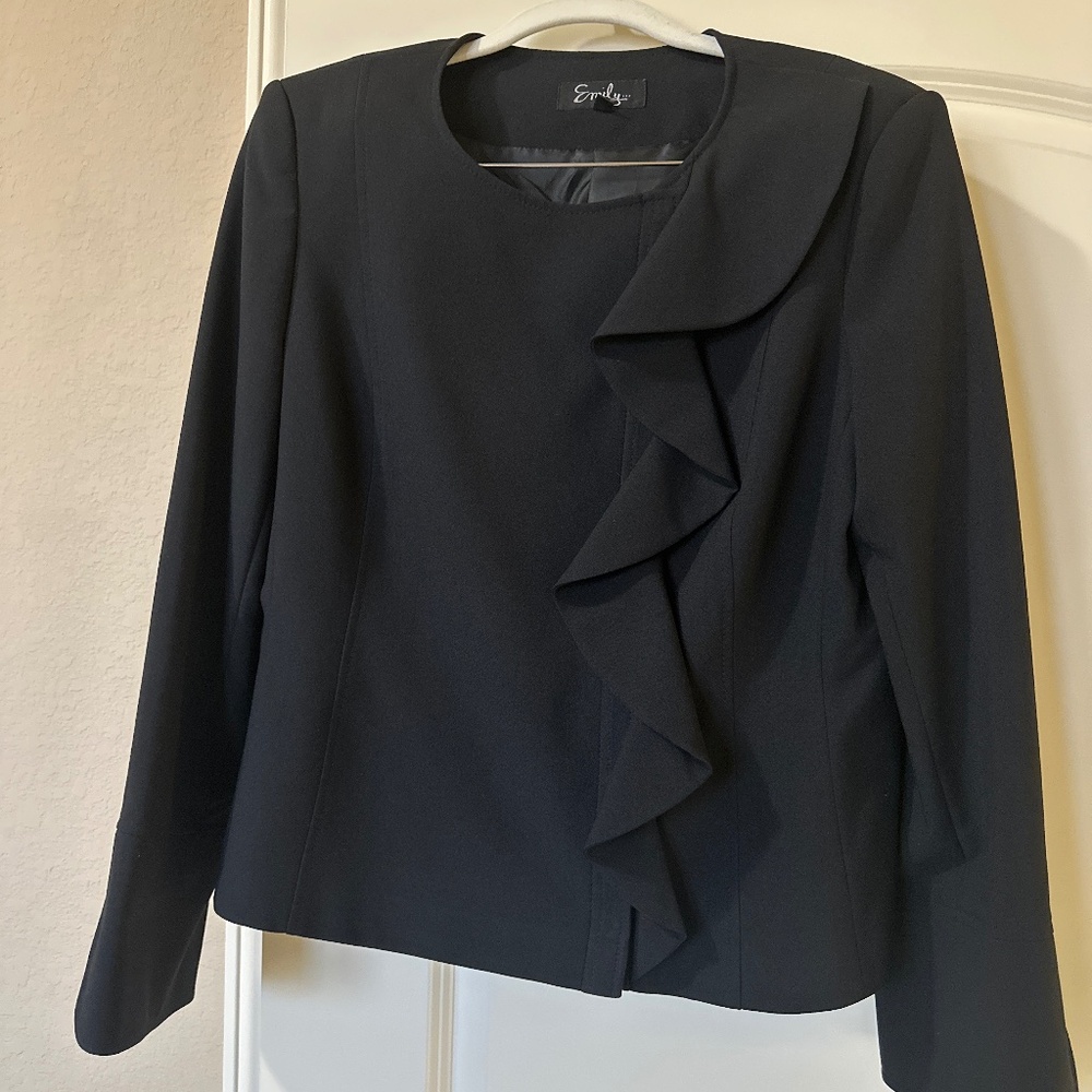 Black Jacket & Skirt Suit